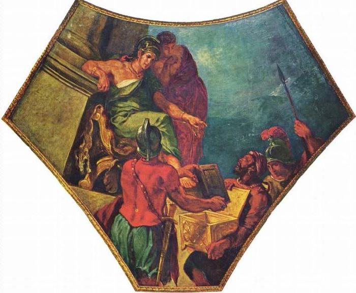 Eugene Delacroix Alexander und die Epen Homers oil painting image